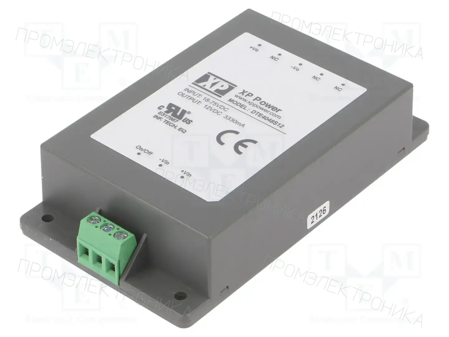 XP POWER DTE4048S12 — Преобразователи DC/DC