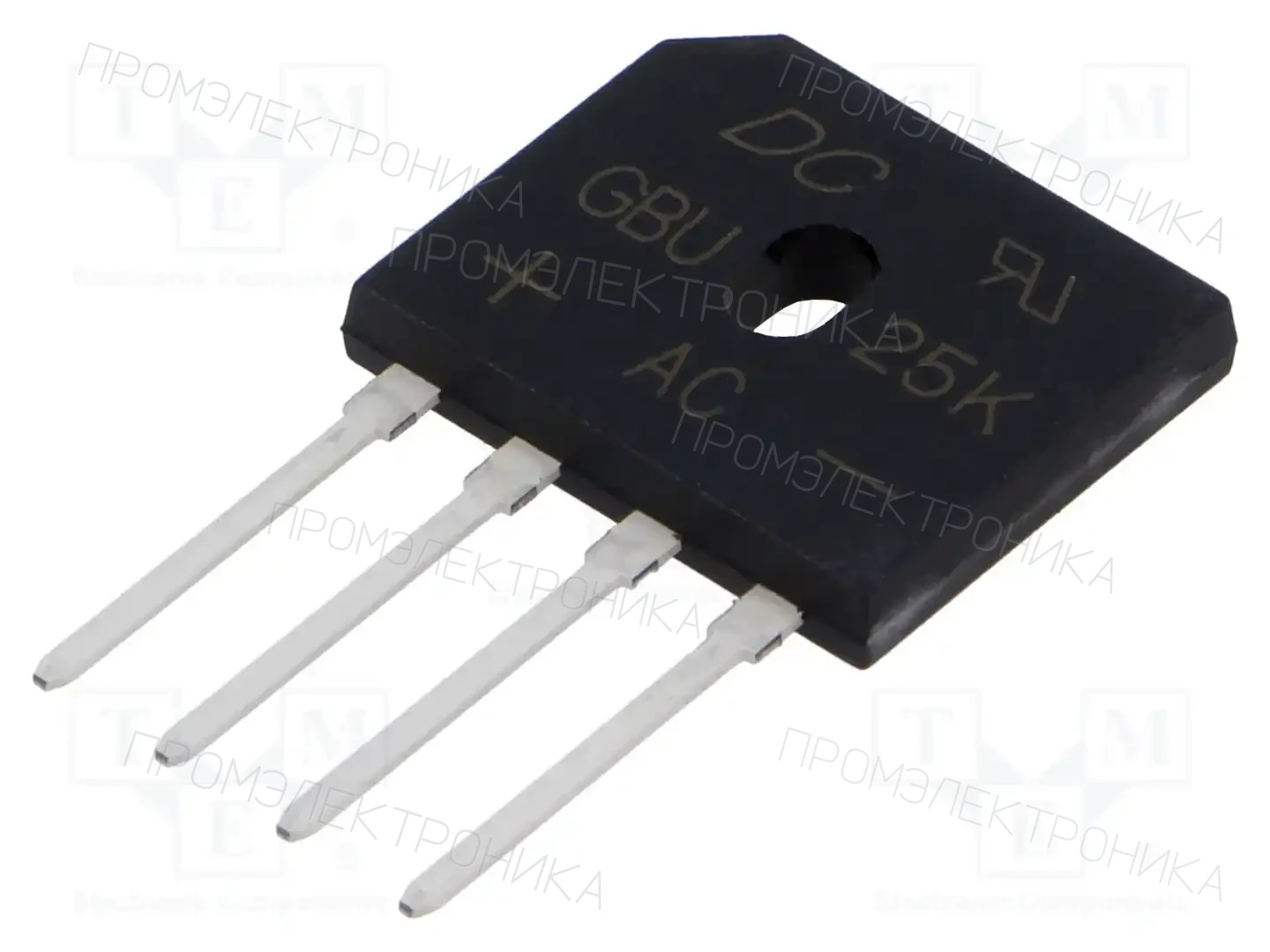 DC COMPONENTS GBU25K — Однофазные мосты диодные плоские