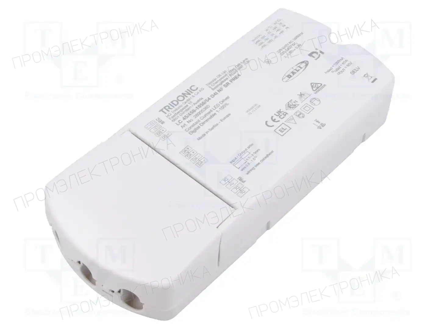 TRIDONIC LC 45W 450-1050MA 54V D4I NF SR PRE4 — Блоки питания для LED