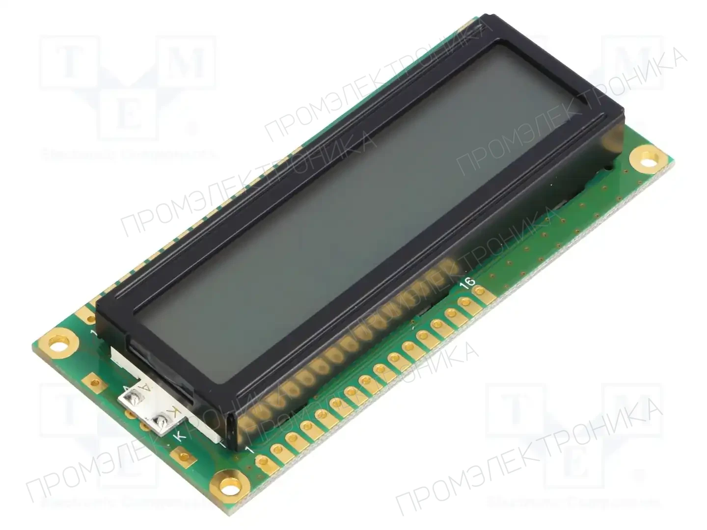 POWERTIP NPC1602LRS-GWA-K — Дисплеи LCD буквенно-цифровые