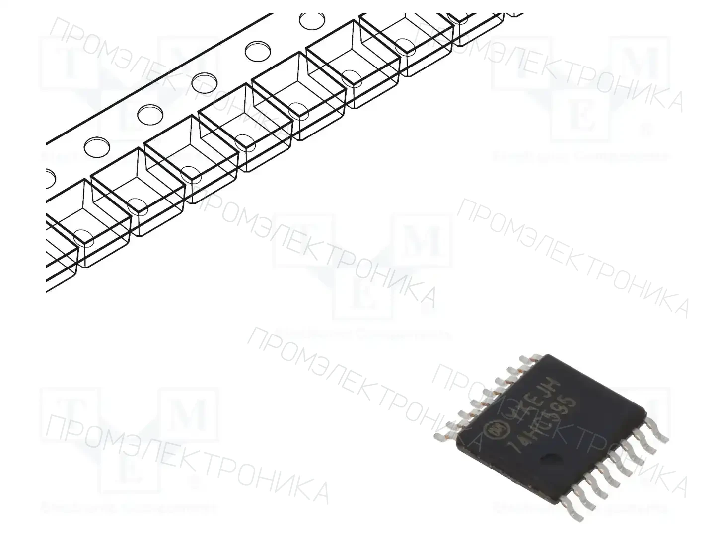 onsemi MM74HC595MTCX — Сдвигающие регистры