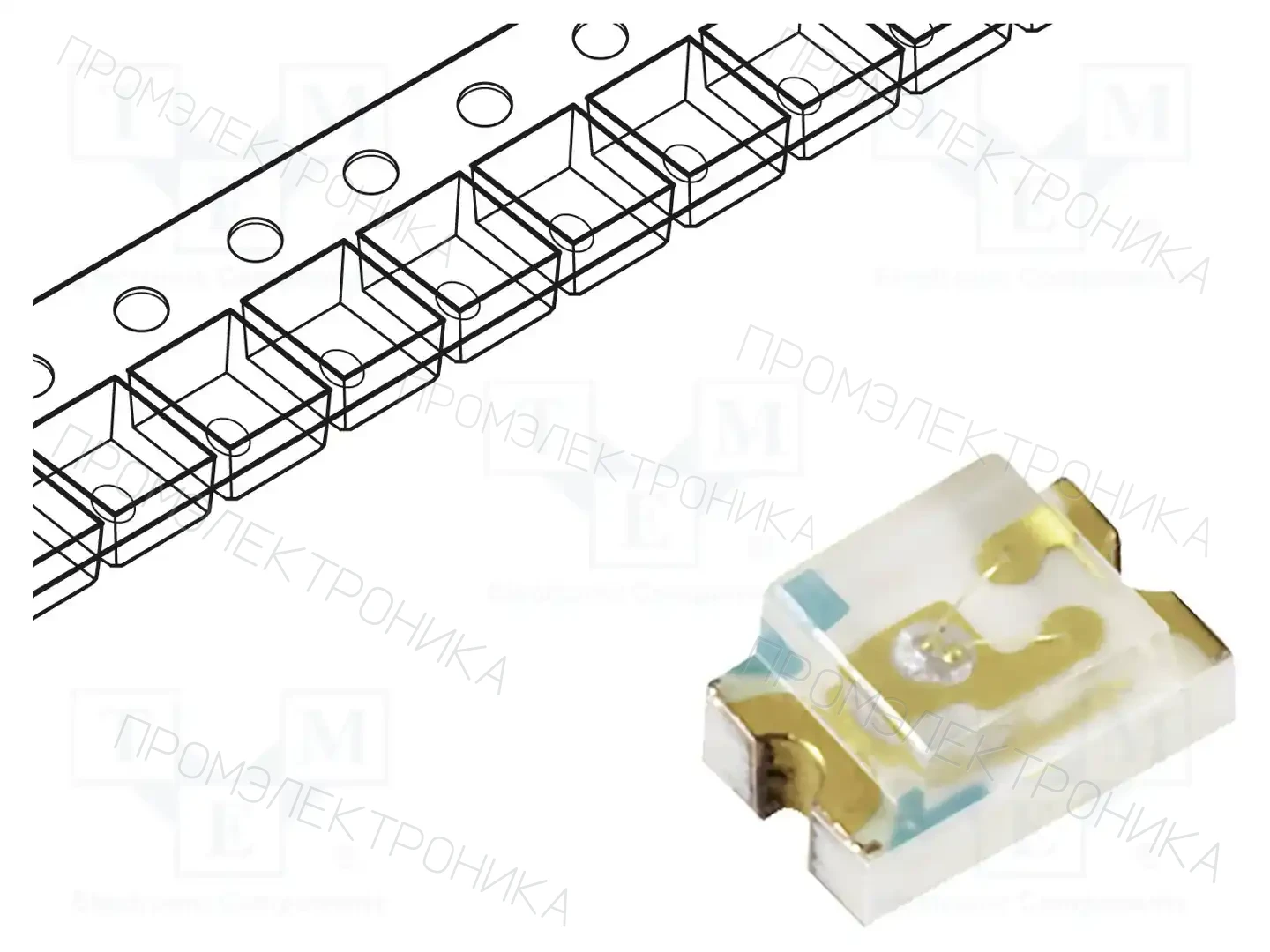 EVERLIGHT 15-21SYGC/S530-E1/3T — Светодиоды SMD цветные