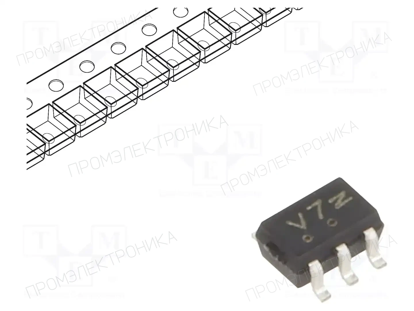 onsemi MC74VHC1G07DFT1G — Буферы, передатчики, контроллеры