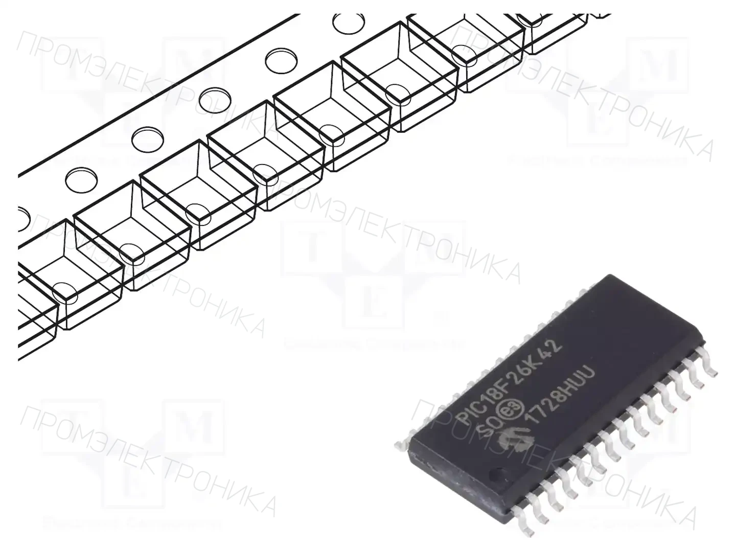 Microchip Technology PIC18F26K42-I/SO — Линейка PIC 8-bit