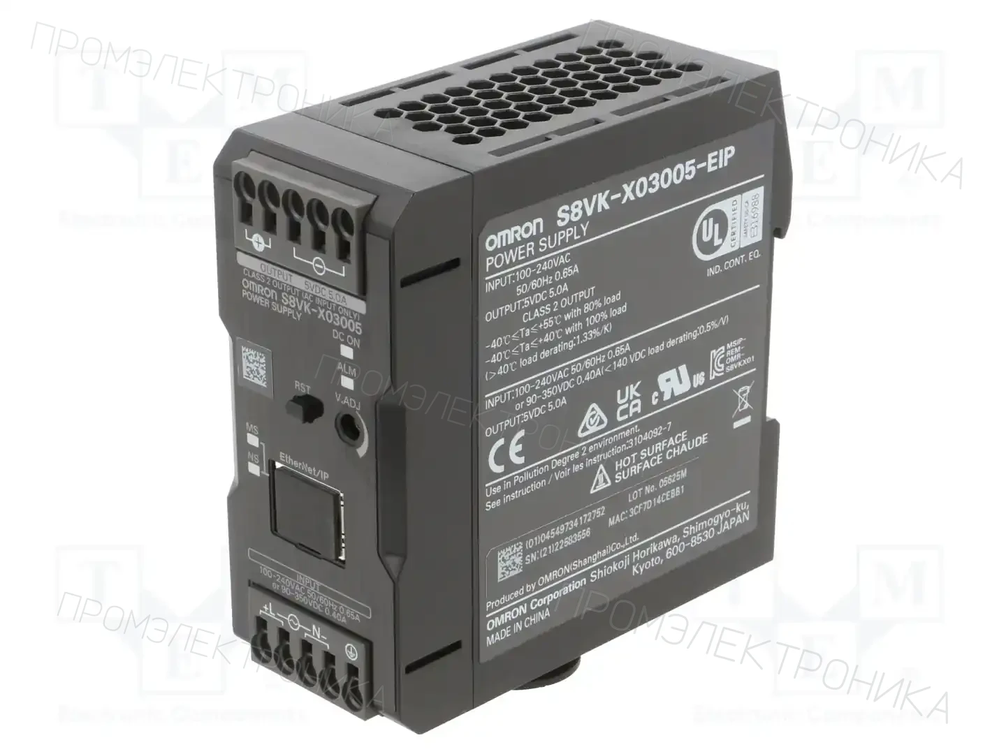 OMRON S8VK-X03005-EIP — Блоки питания на DIN-рейку