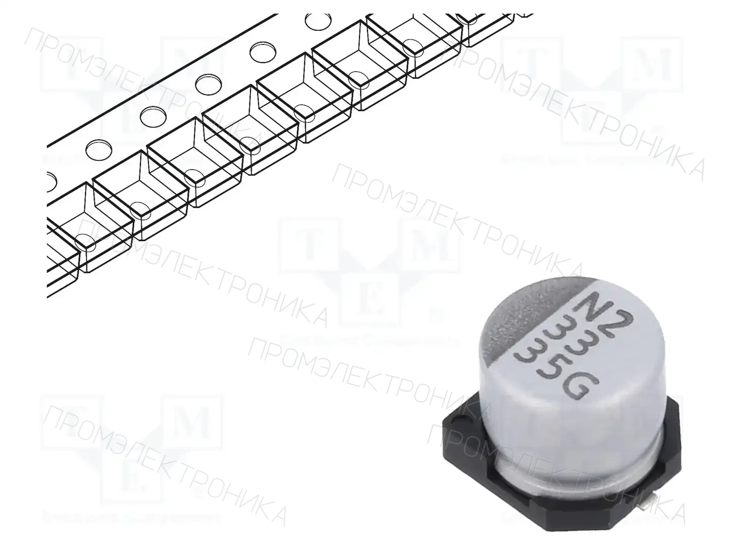 VISHAY GSC00AD3301VARL — Конденсаторы электролитические SMD