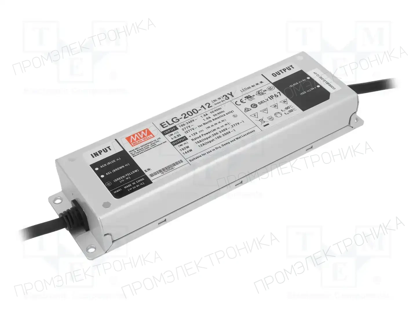 MEAN WELL ELG-200-12-3Y — Блоки питания для LED