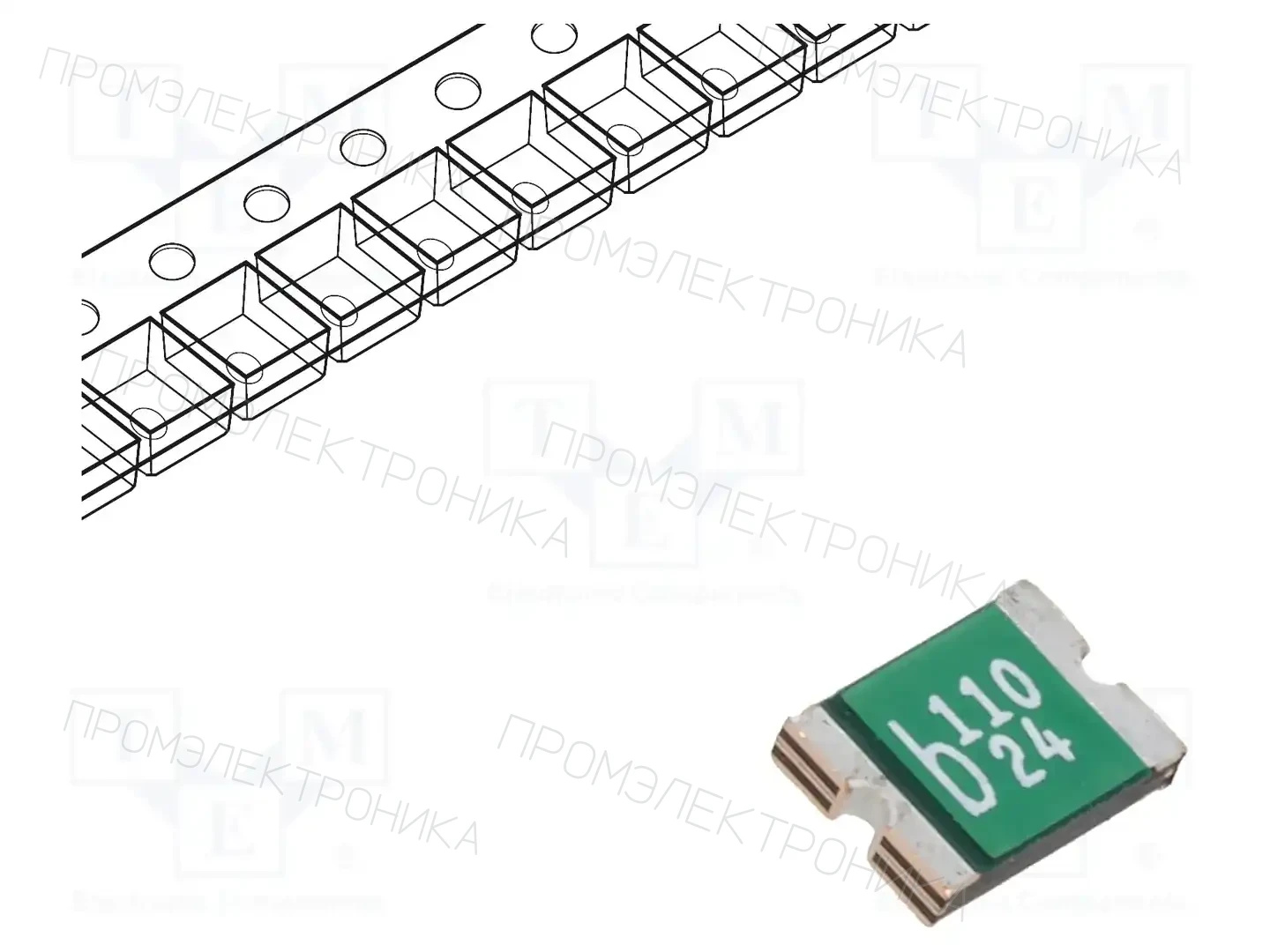 BEL FUSE 0ZCG0110BF2B — Предохранители полимерные SMD