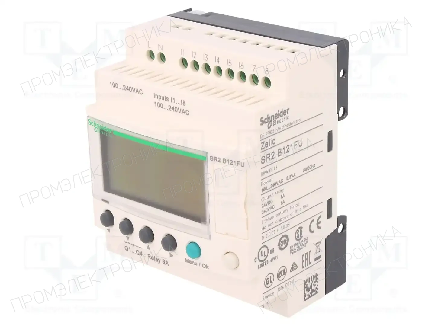 SCHNEIDER ELECTRIC SR2PACKFU — Реле прогр. основные модули