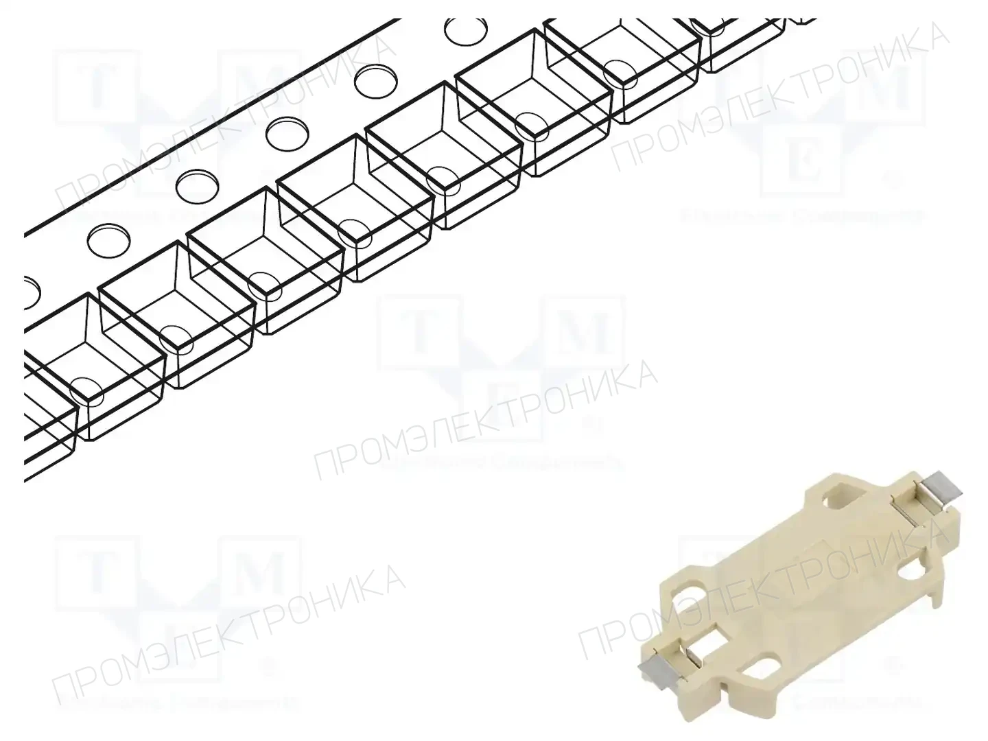 RENATA SMTU 2430-LF TR — Батареи - контейнеры и держатели