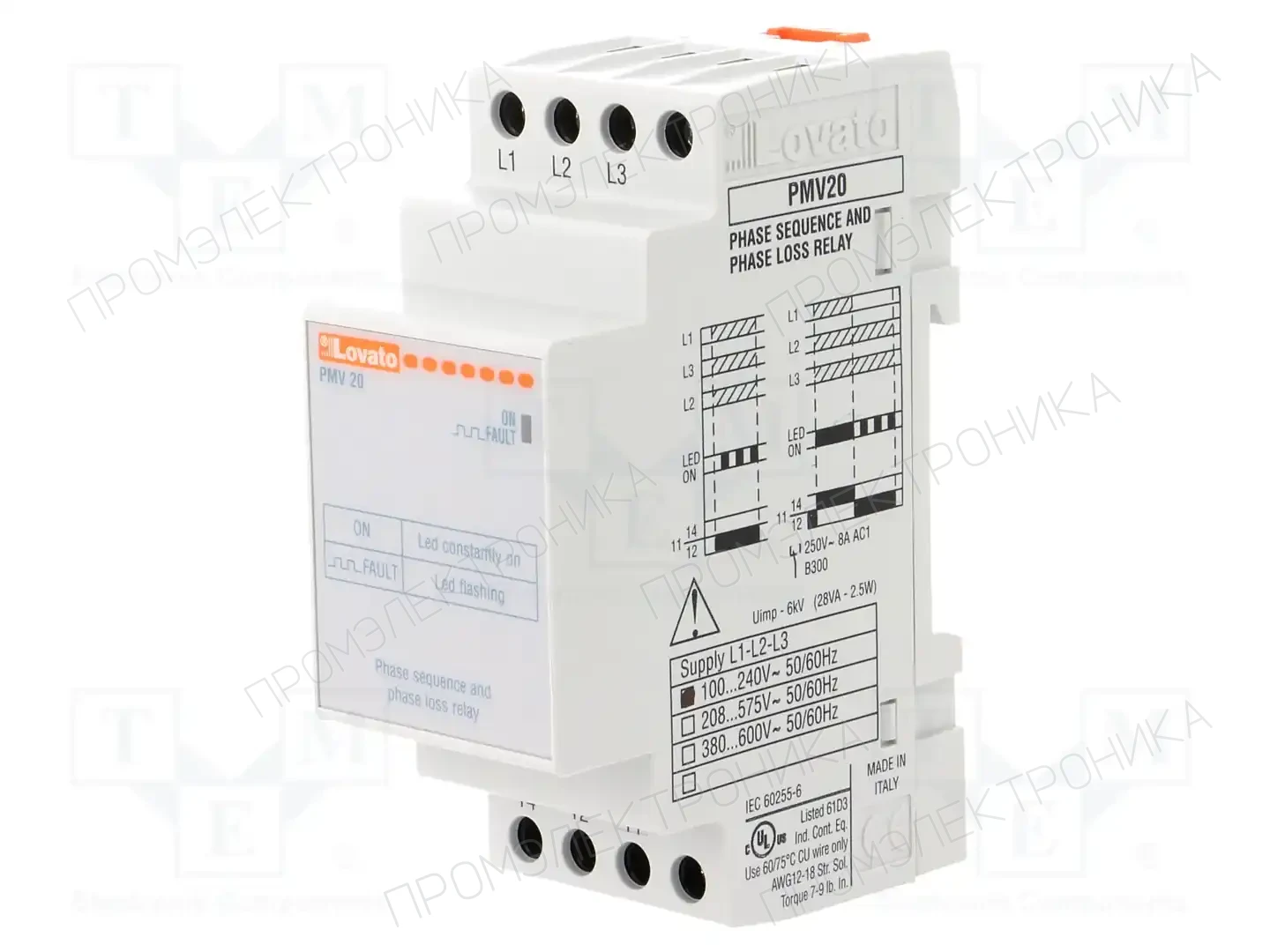 LOVATO ELECTRIC PMV20A240 — Контрольные реле