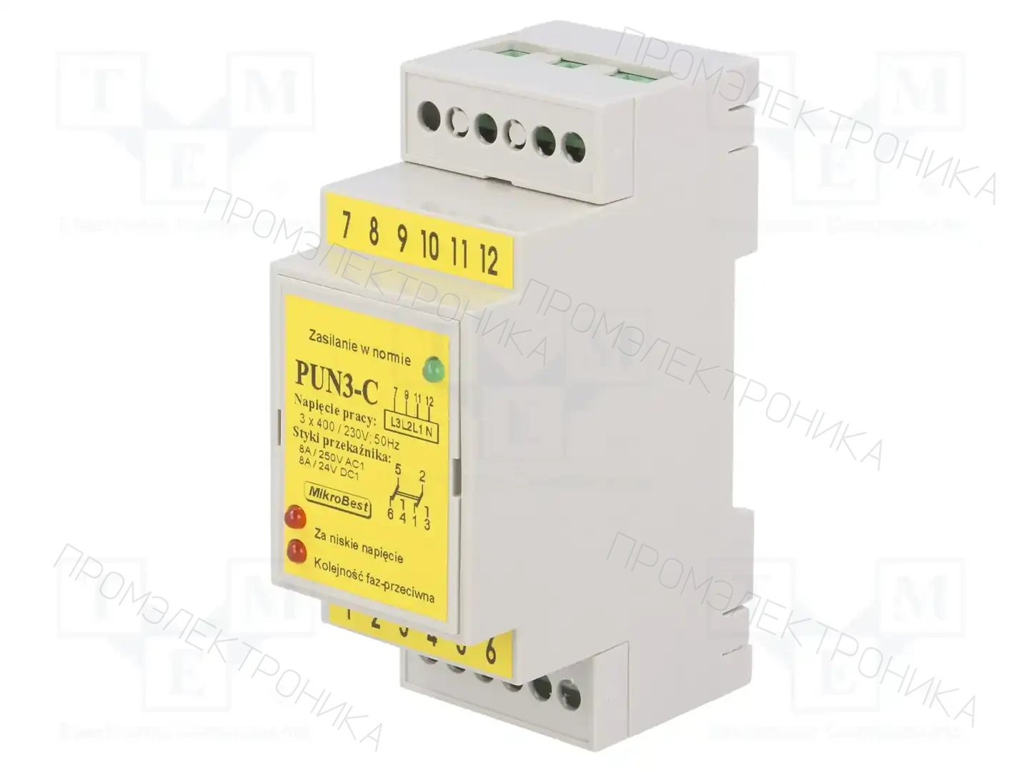MIKROBEST PUN-3C — Контрольные реле