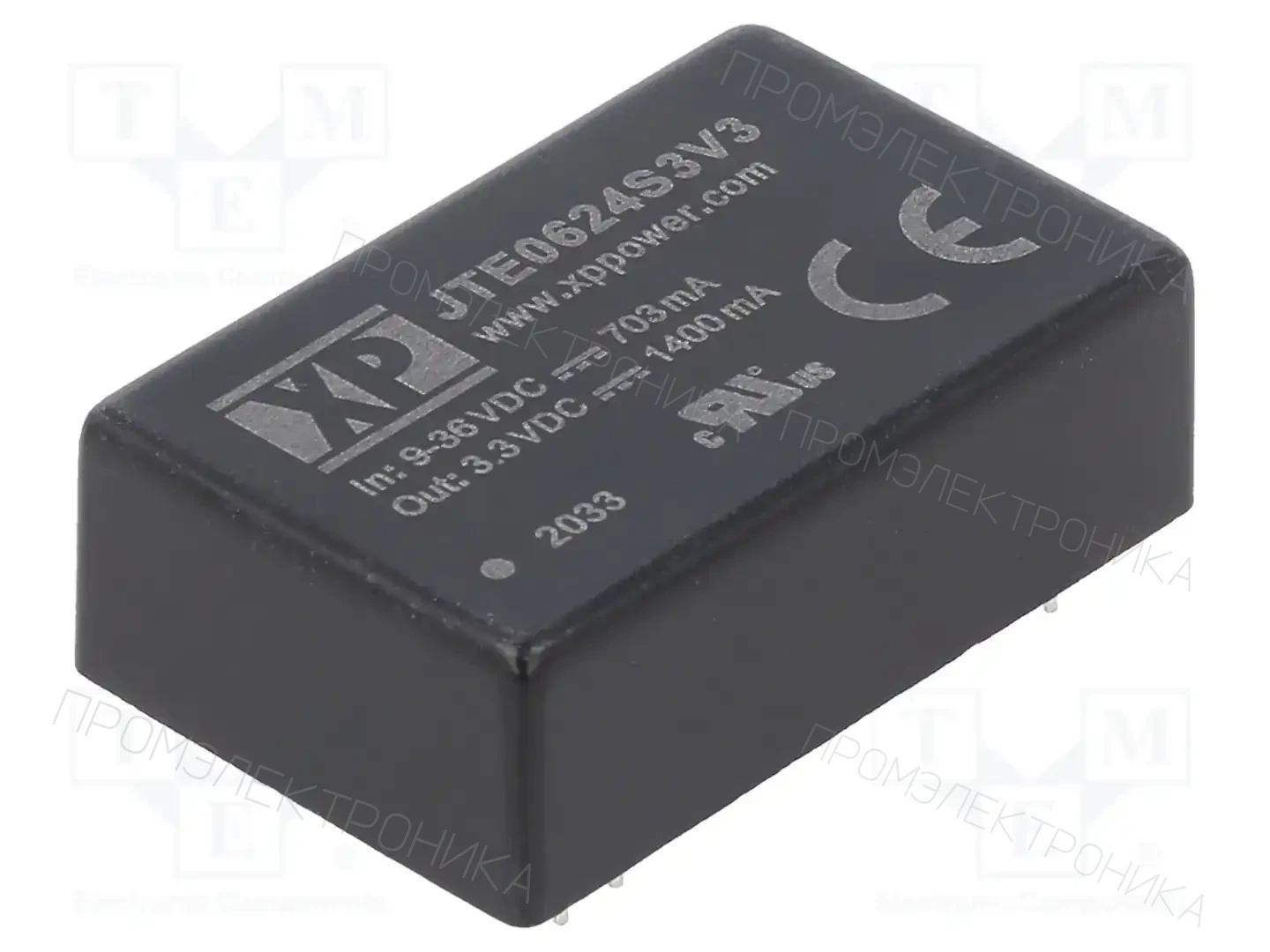 XP POWER JTE0624S3V3 — Преобразователи DC/DC