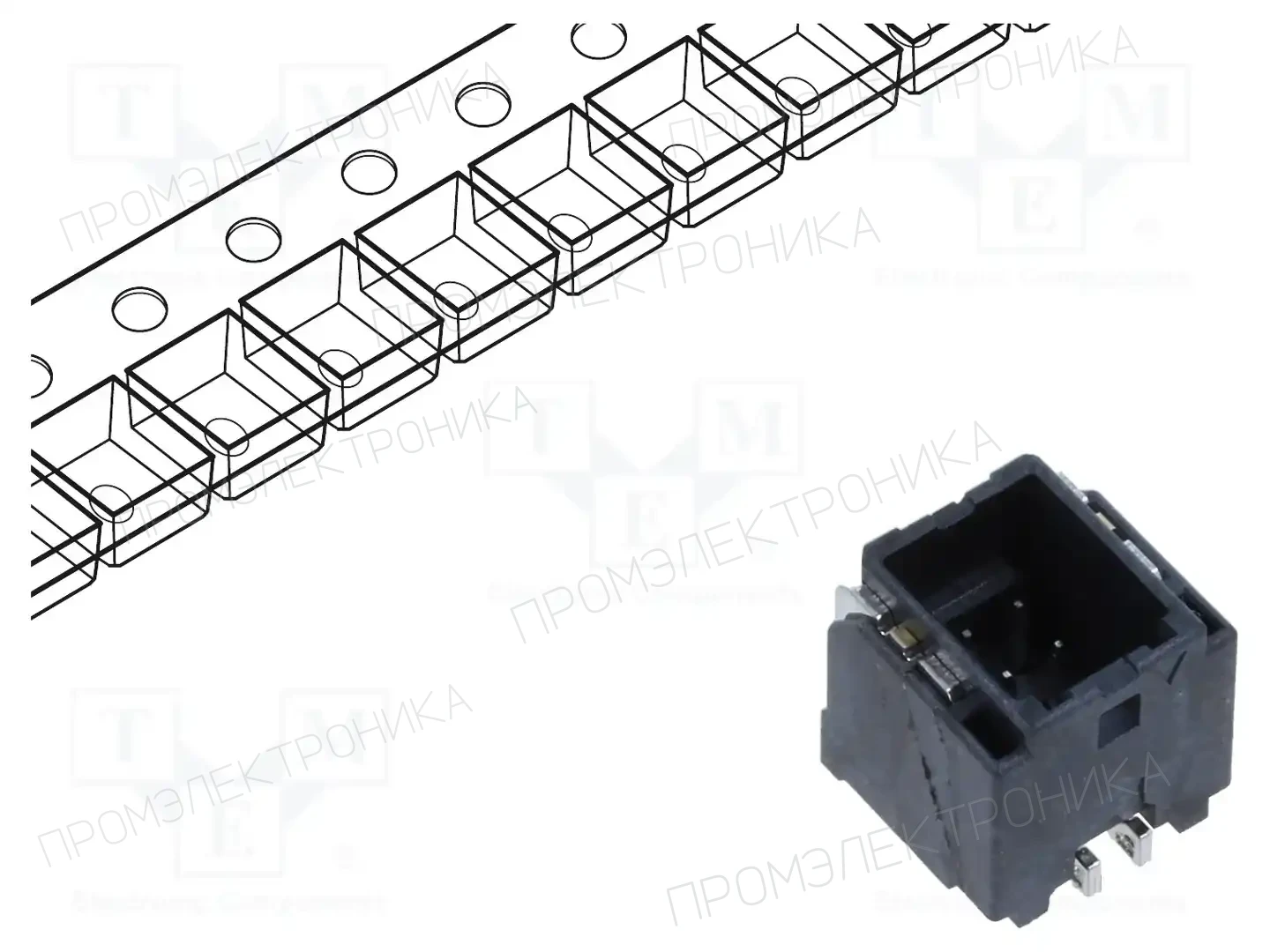 HIROSE DF51K-4DP-2V(800) — Разъeмы сигнальные растр 2,00мм