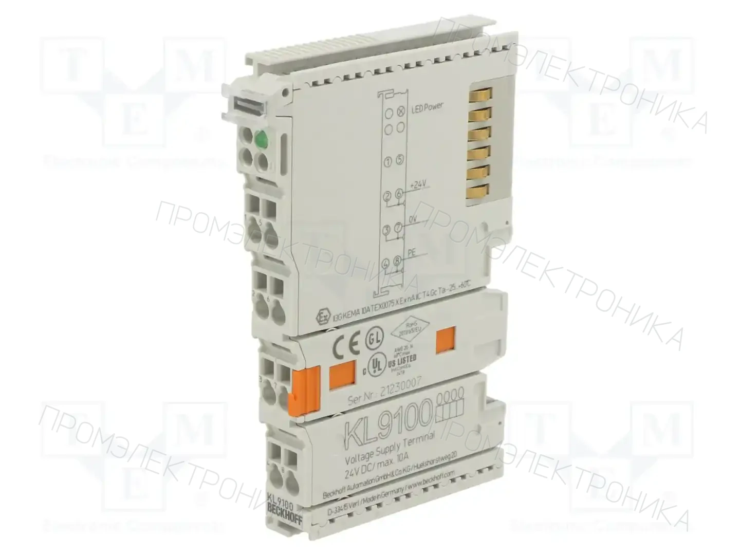 Beckhoff Automation KL9100 — Системы и модули ввода/вывода (I/O)