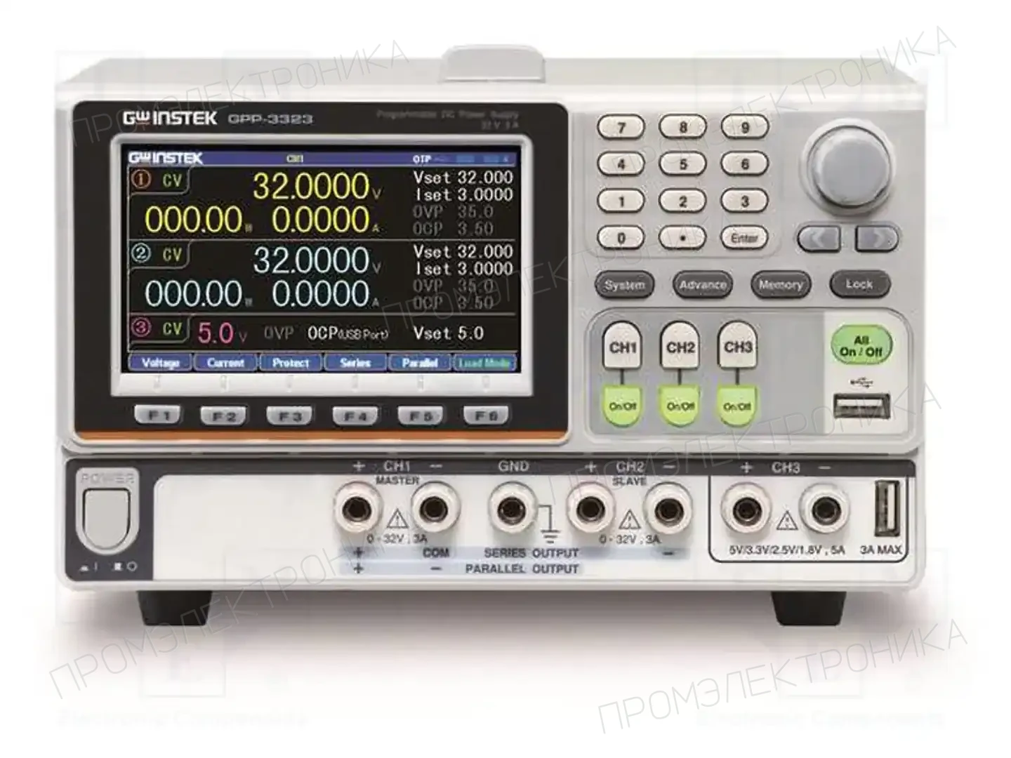 GW INSTEK GPP-3323LG — Блоки питания многоканальные