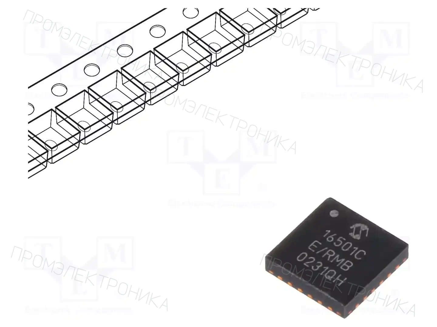 Microchip Technology MCP16501TC-E/RMB — Регуляторы напряжения - микросхемы DC/DC