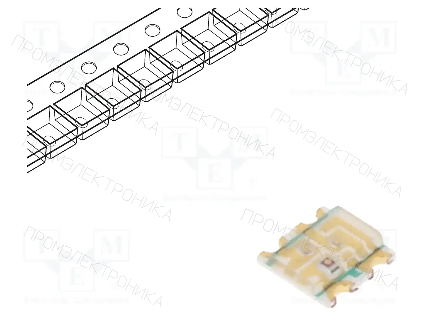 EVERLIGHT 19-237A/BHR6GHC-A01/2T — Светодиоды SMD цветные