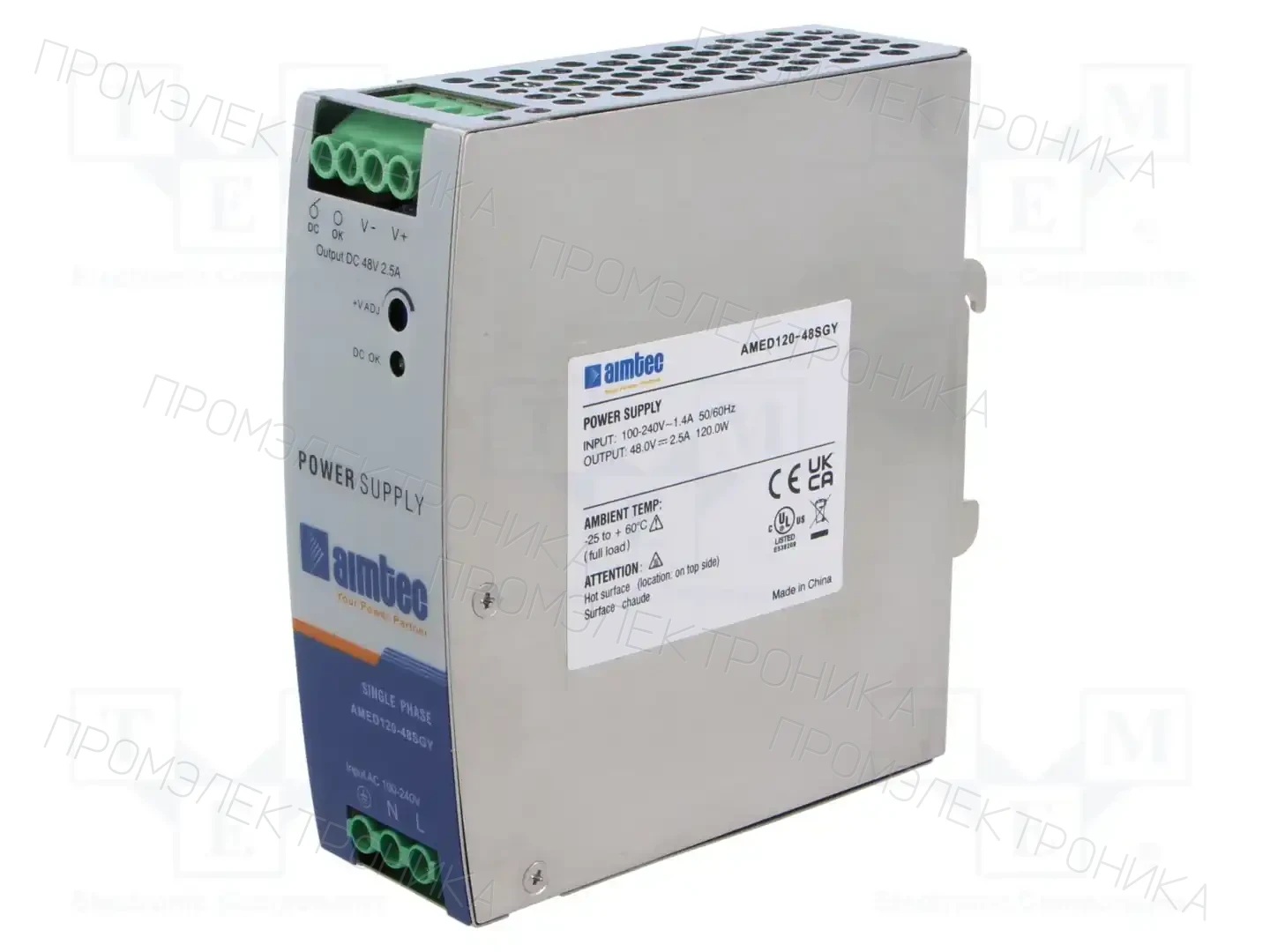AIMTEC AMED120-48SGY — Блоки питания на DIN-рейку
