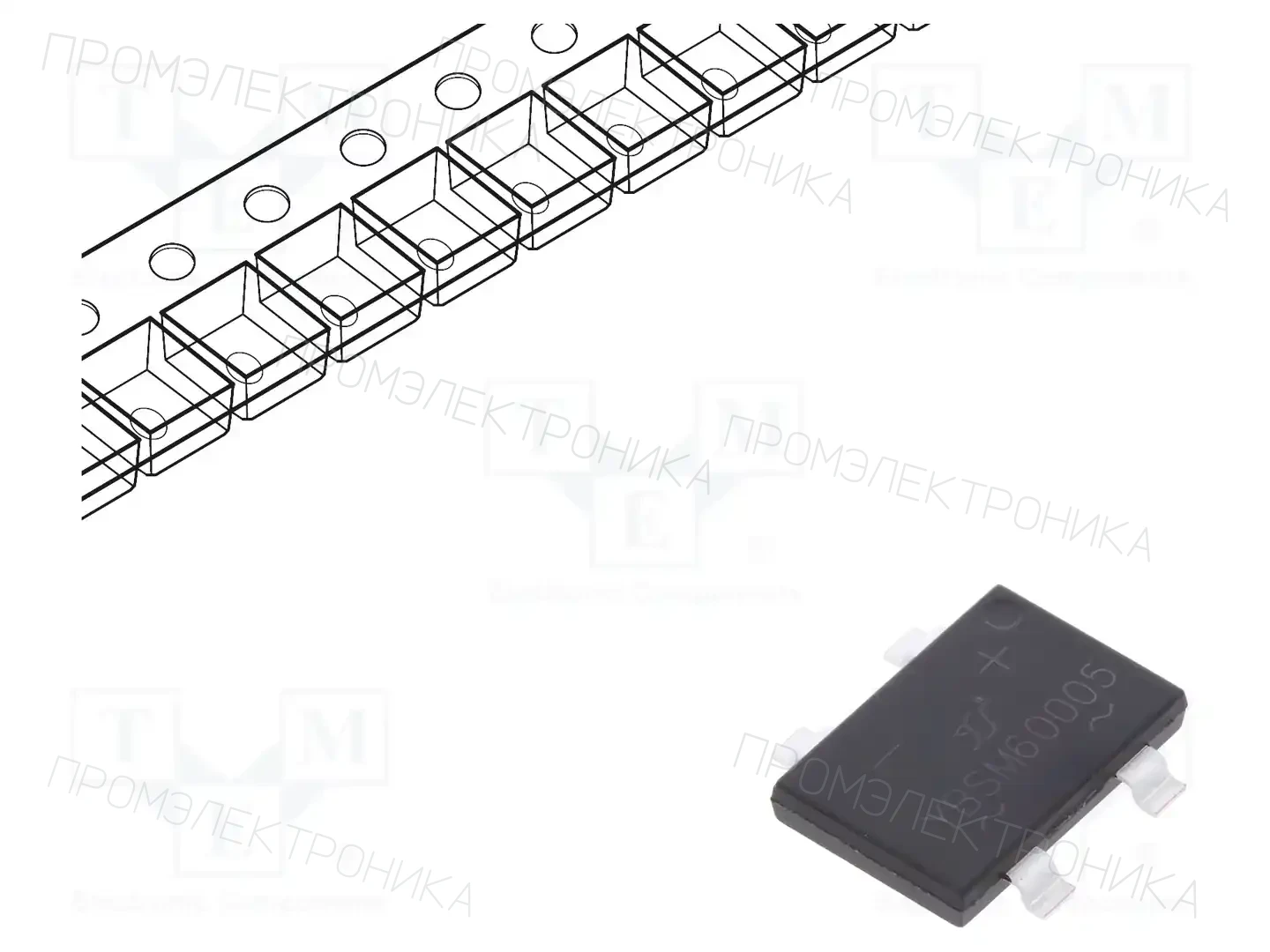 YANGJIE TECHNOLOGY YBSM60005 — Однофазные мосты диодные SMD/THT