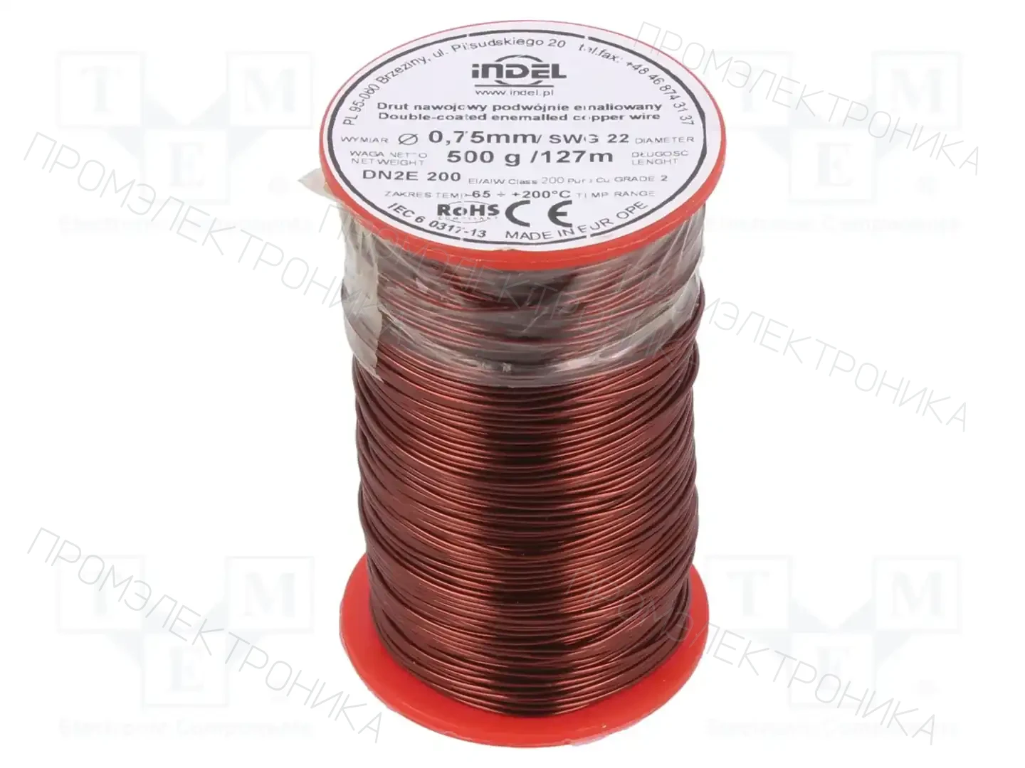 INDEL DN2E0,75-500G — Проволока обмоточная