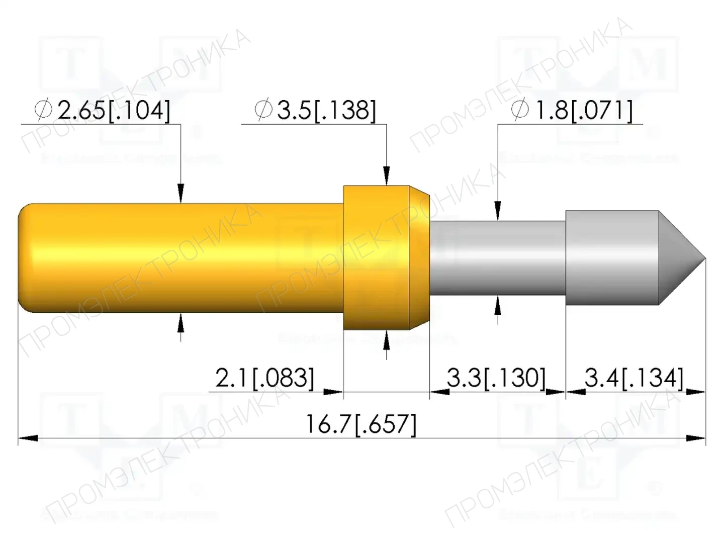 INGUN GKS-913 358 230 R 0802 S — Измерительные щупы
