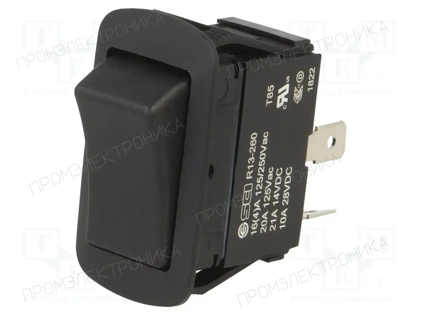 SWITCH COMPONENTS SRB1-1B-DC-1-NN — Переключатели типа Rocker