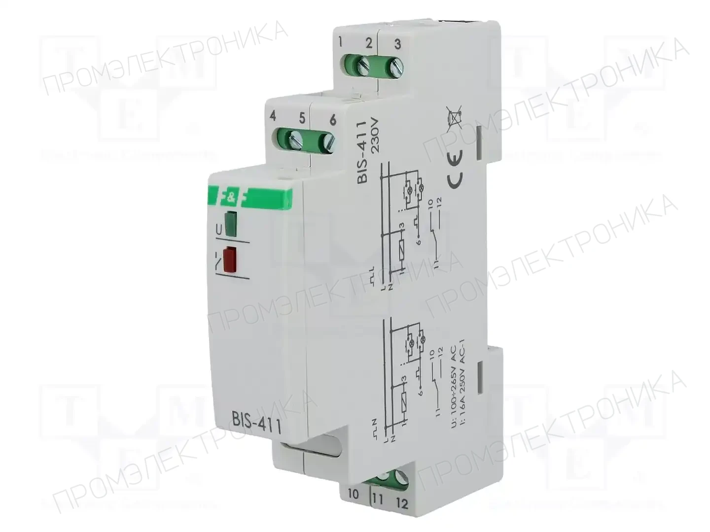 F&F BIS-411 230V — Монтажные реле