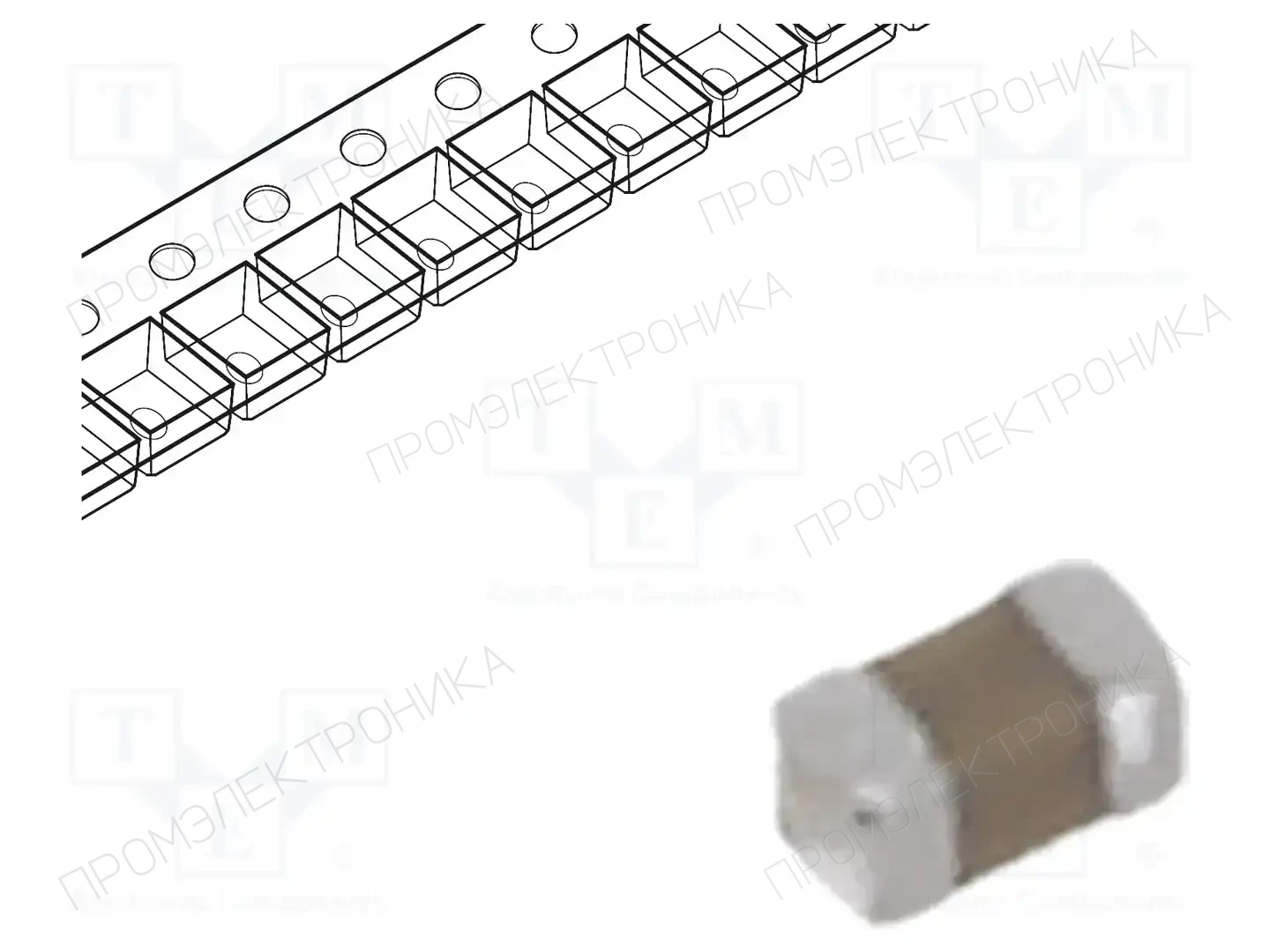 WALSIN 0201B102K250CT — Конденсаторы MLCC SMD
