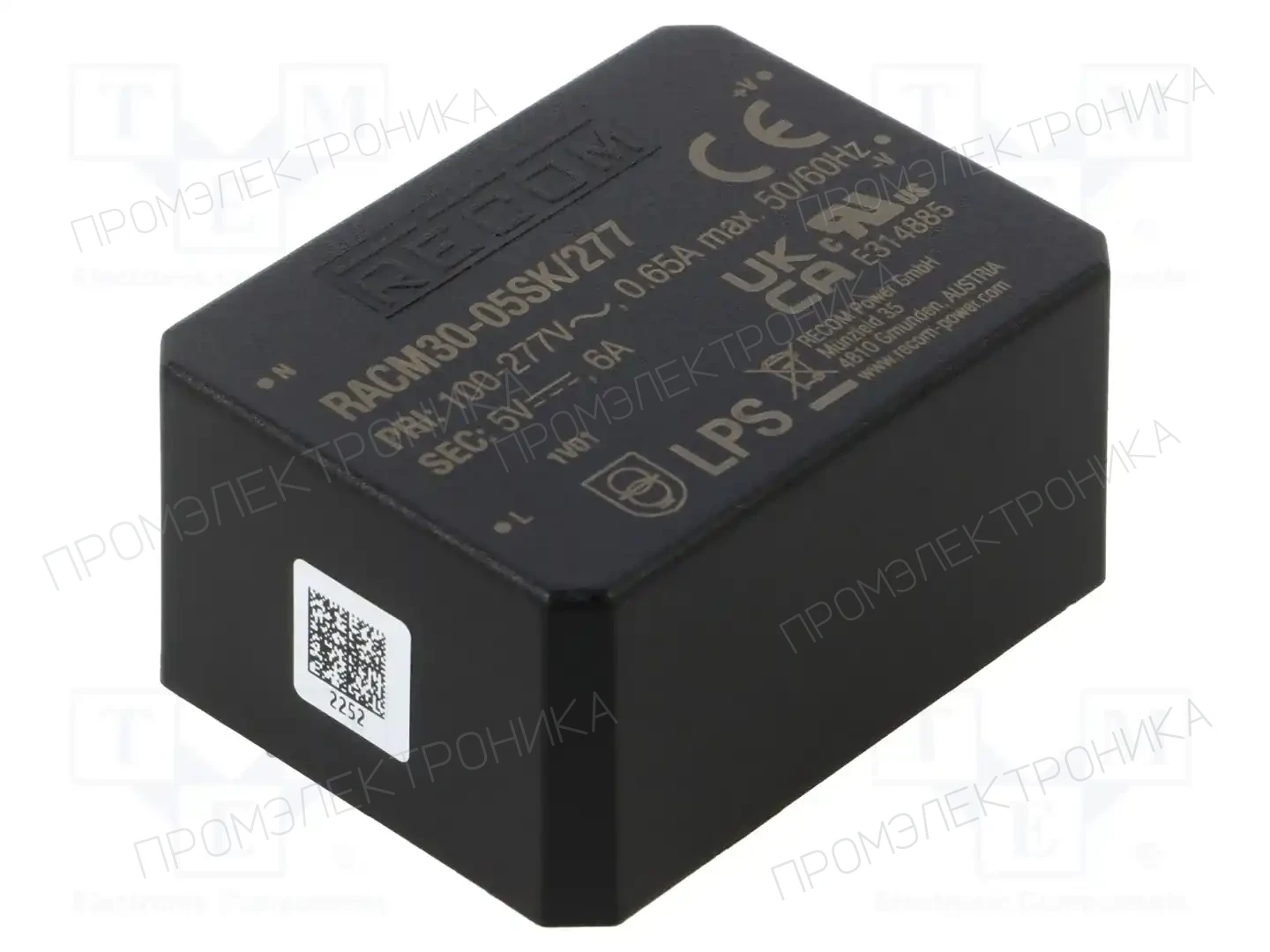 RECOM RACM30-05SK/277 — Преобразователи AC/DC для PCB