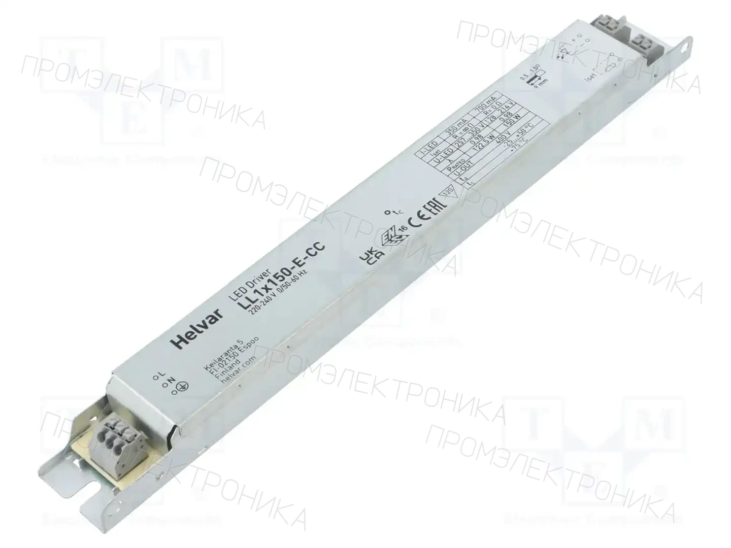 HELVAR LL 1X150-E-CC — Блоки питания для LED