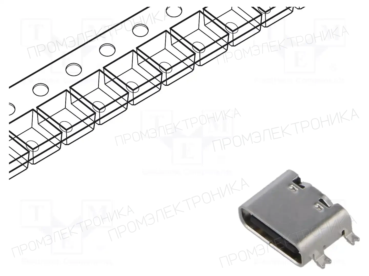 GCT USB4216-03-A — Разъeмы USB и IEEE1394