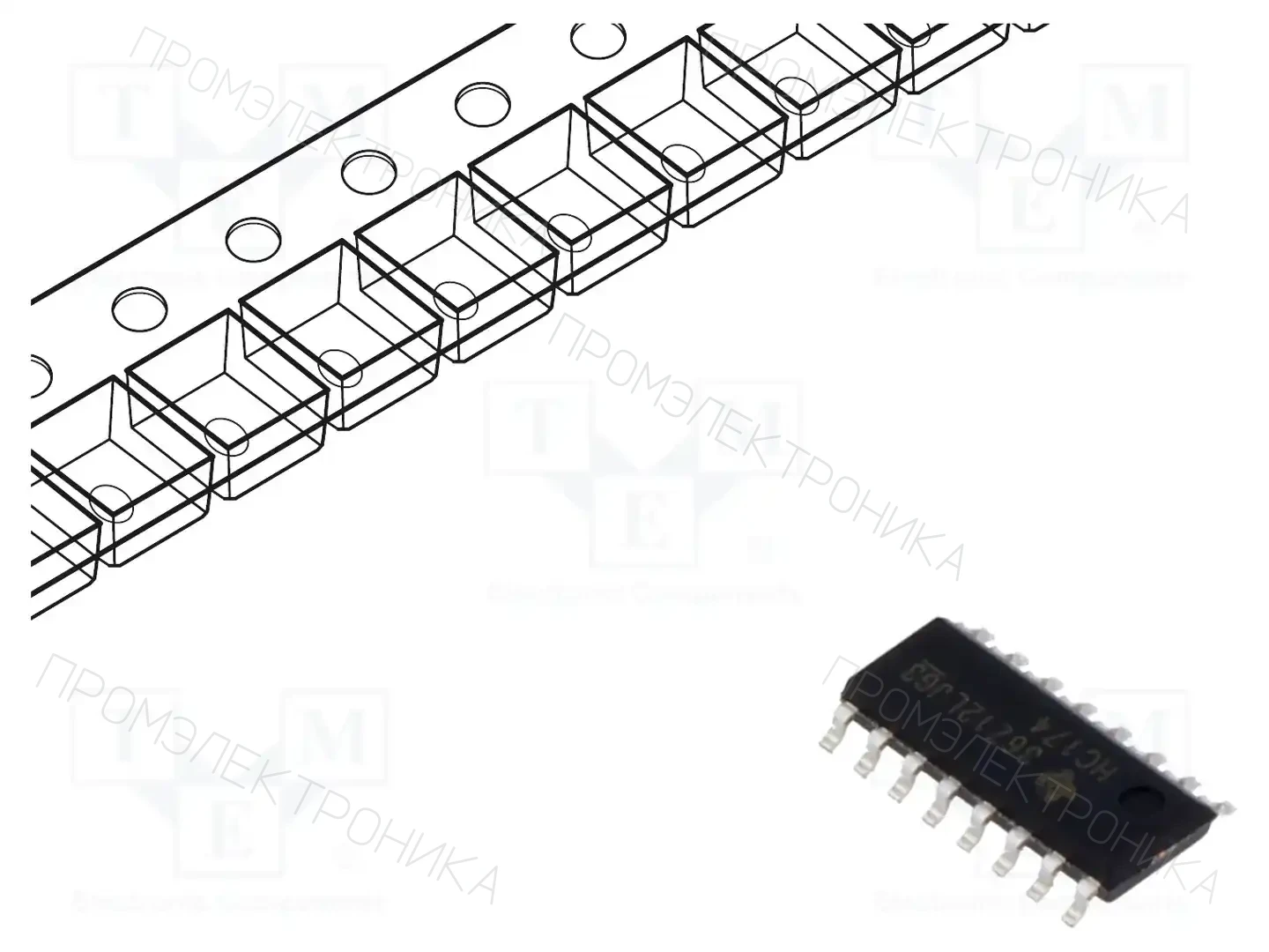 Texas Instruments SN74HC174DR — Триггеры