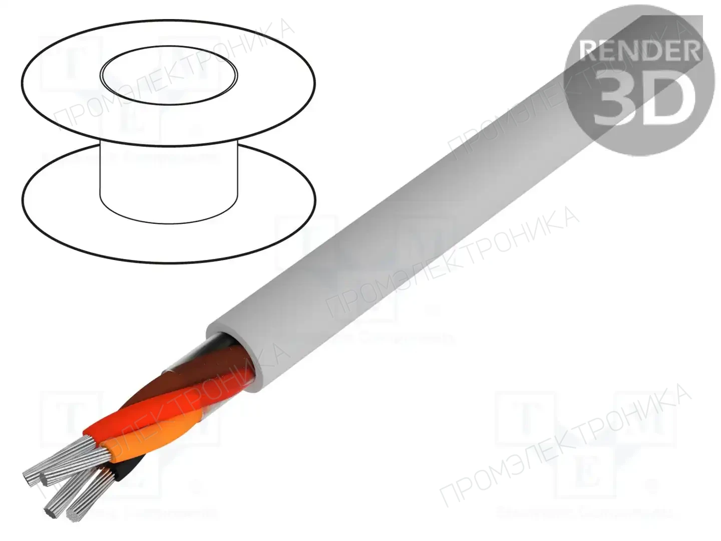 ALPHA WIRE B954041 GE034 — Провода многожильные неекранированные