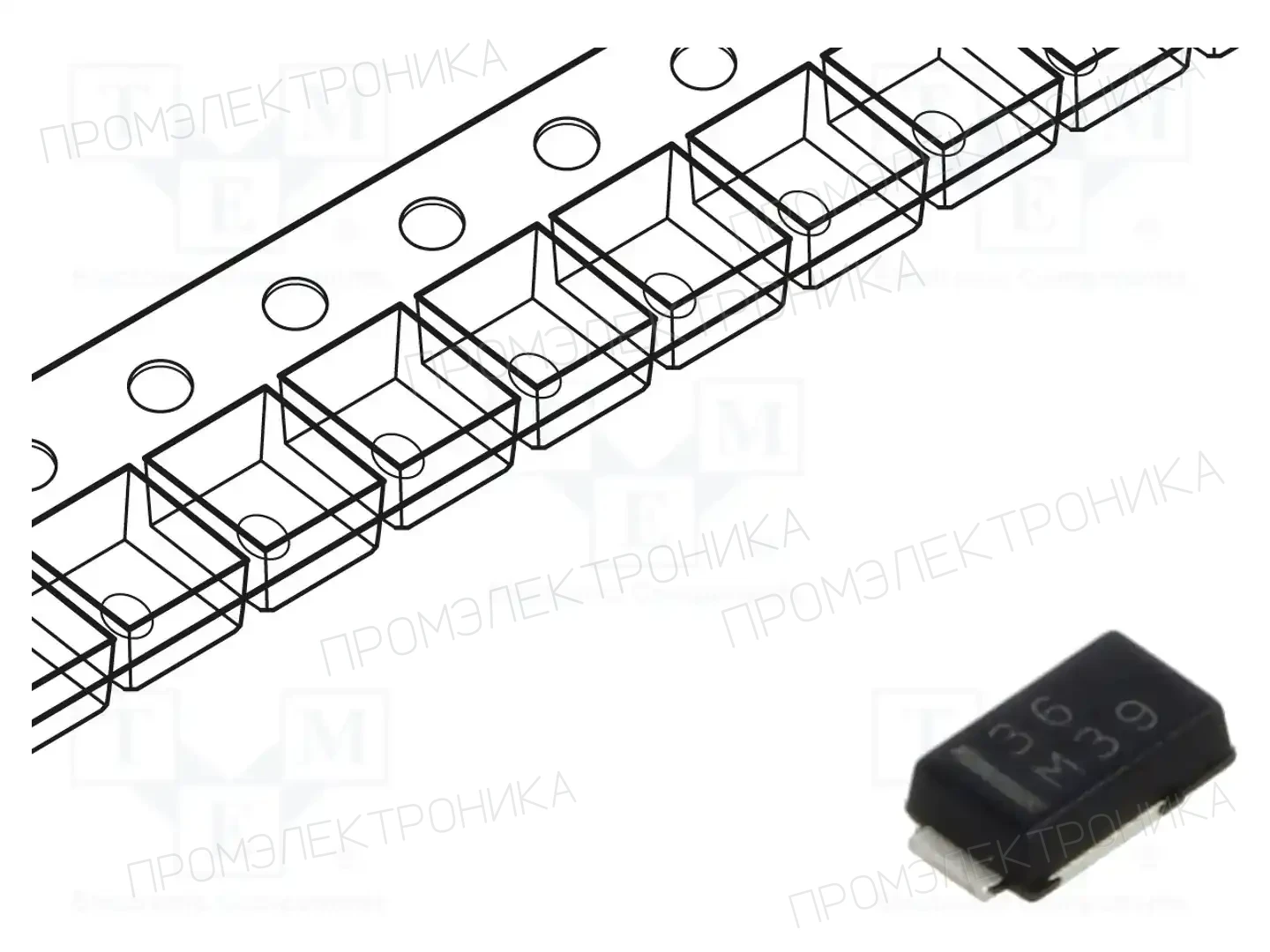 VISHAY SS3P6-M3/84A — Диоды Шотки SMD