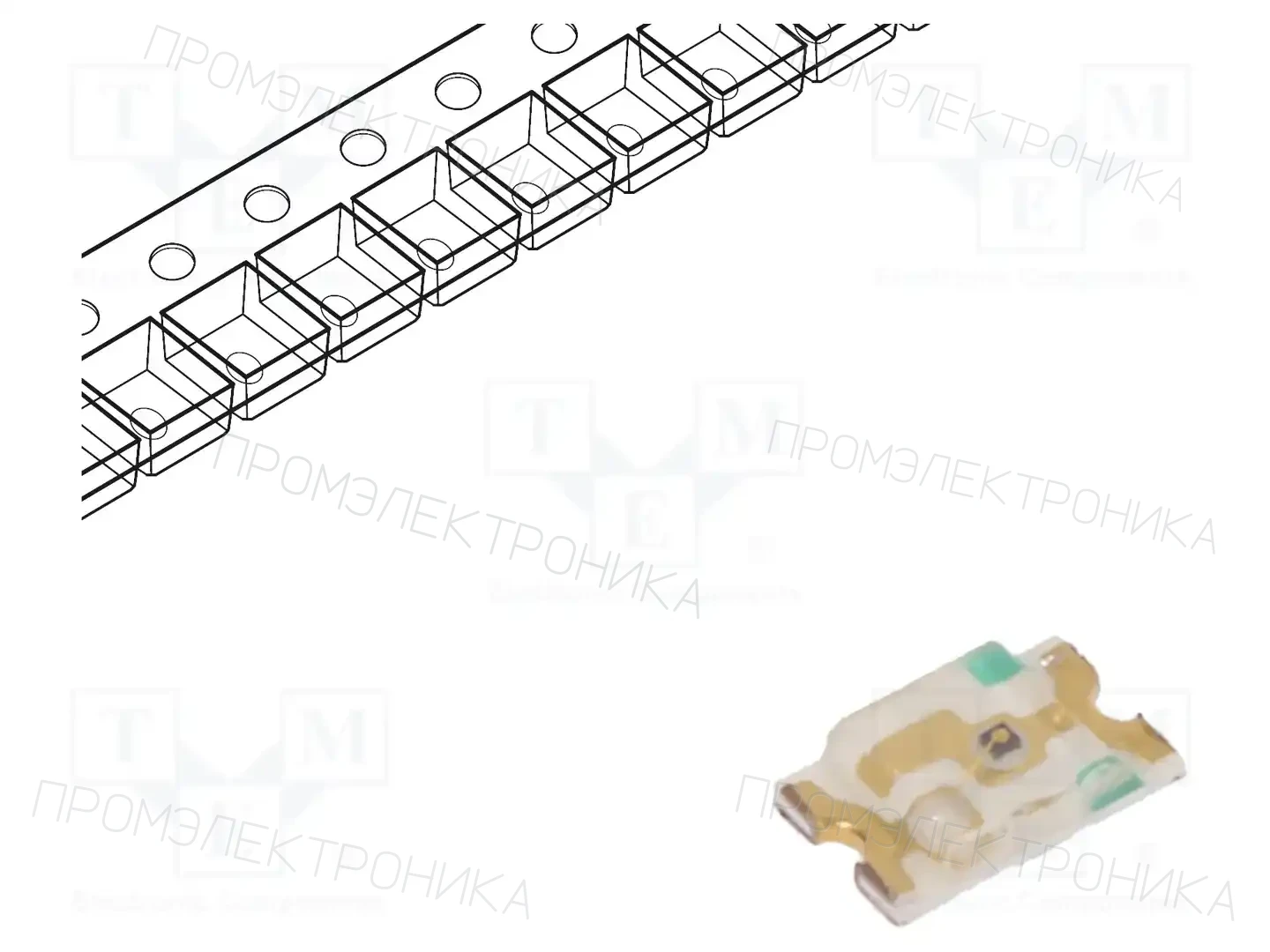 KINGBRIGHT ELECTRONIC KPHCM-2012SYCK — Светодиоды SMD цветные