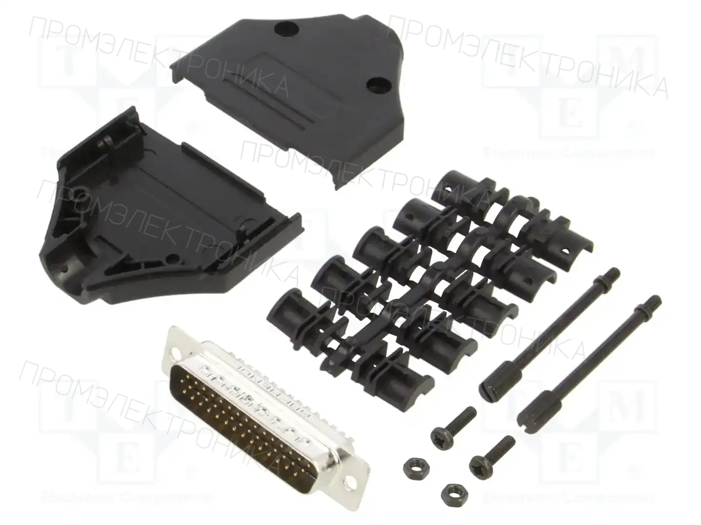 AMPHENOL COMMUNICATIONS SOLUTIONS L17DTPK-P-25+L717HDB44P — Комплектные штекеры D-Sub