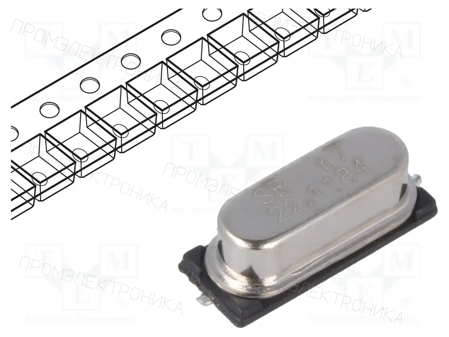 SR PASSIVES 22.1184M-49SMD-SR — Резонаторы и генераторы