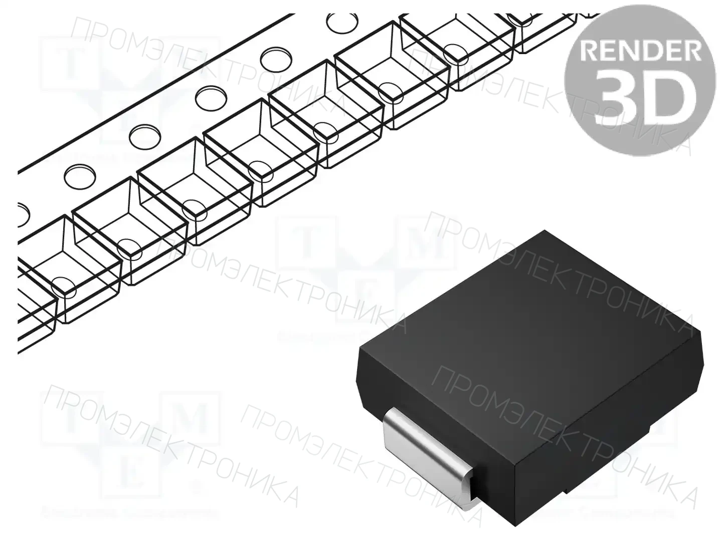 onsemi MURS340T3G — Универсальные диоды SMD