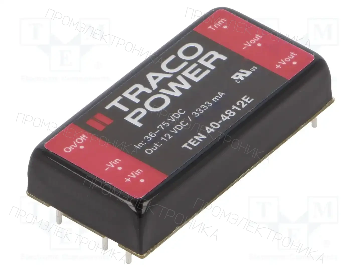 TRACO POWER TEN 40-4812E — Преобразователи DC/DC