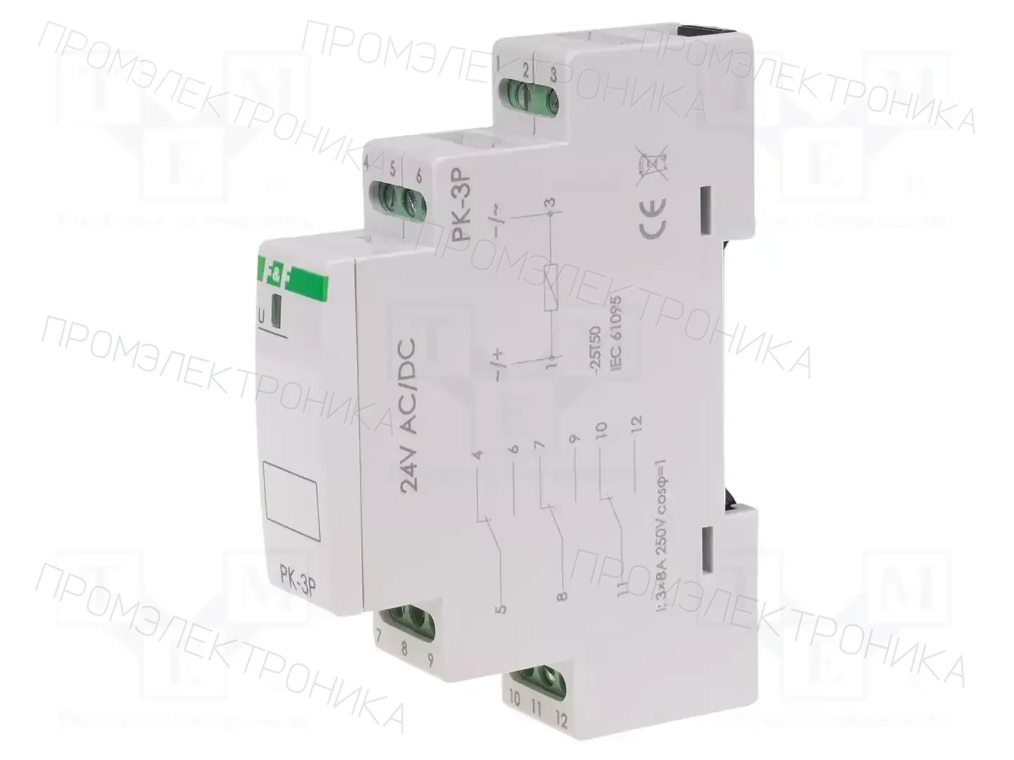 F&F PK-3P-24V — Монтажные реле