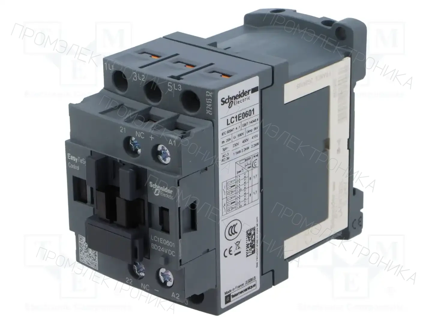 SCHNEIDER ELECTRIC LC1E0601BD — Контакторы - главные модули