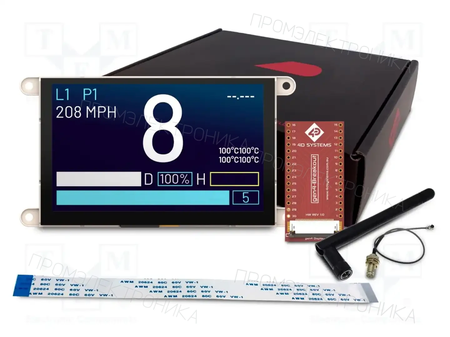 4D Systems GEN4-ESP32-50CT — Интеллигентные дисплеи