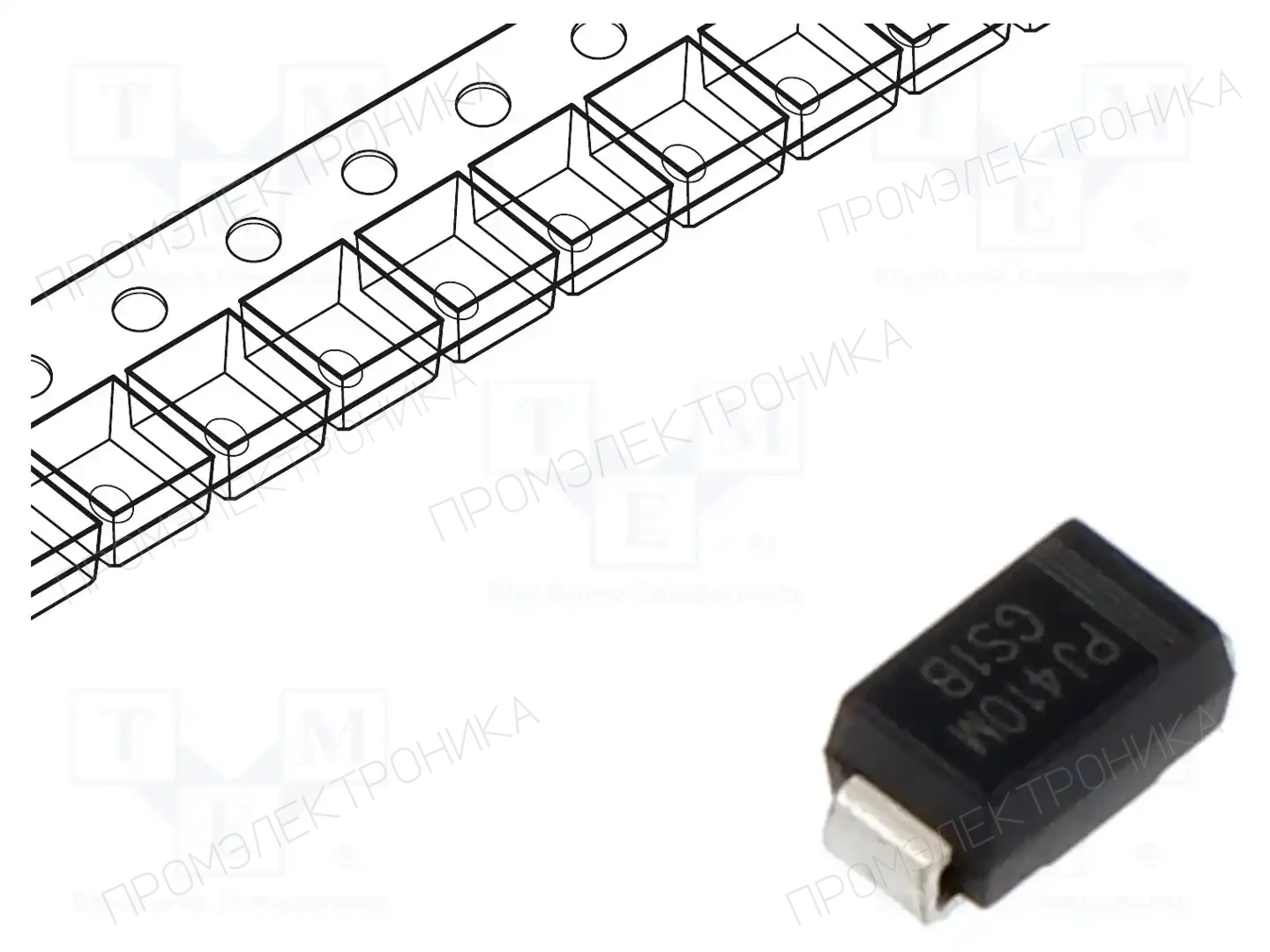 PanJit Semiconductor GS1B-AU_R1_000A1 — Универсальные диоды SMD