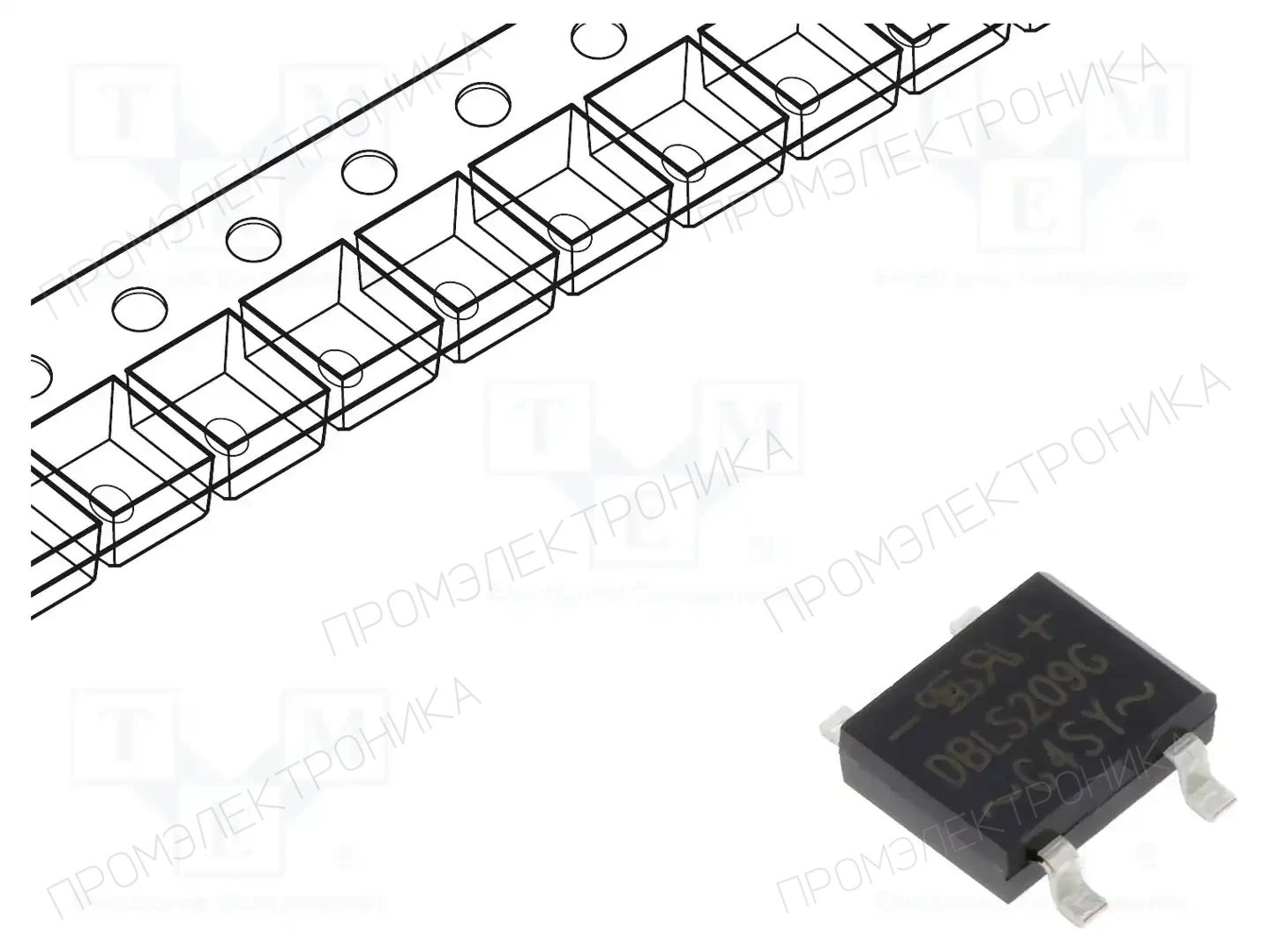 TAIWAN SEMICONDUCTOR DBLS209G — Однофазные мосты диодные SMD/THT
