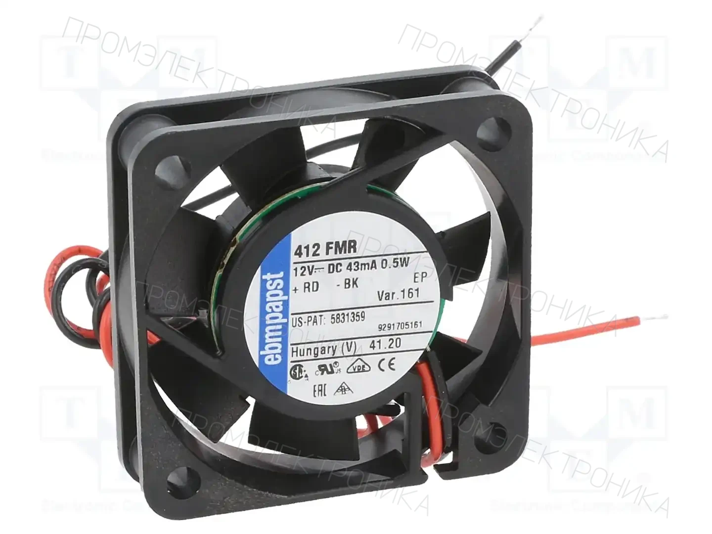 EBM-PAPST 412FMR-161 — Вентиляторы DC 12V