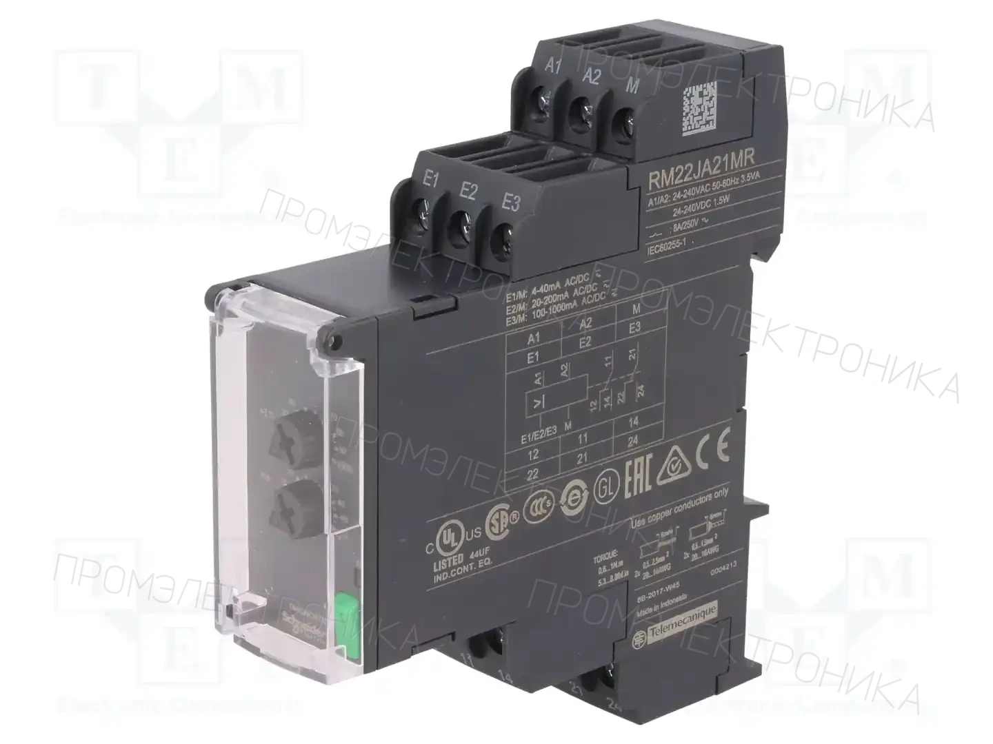 SCHNEIDER ELECTRIC RM22JA21MR — Контрольные реле