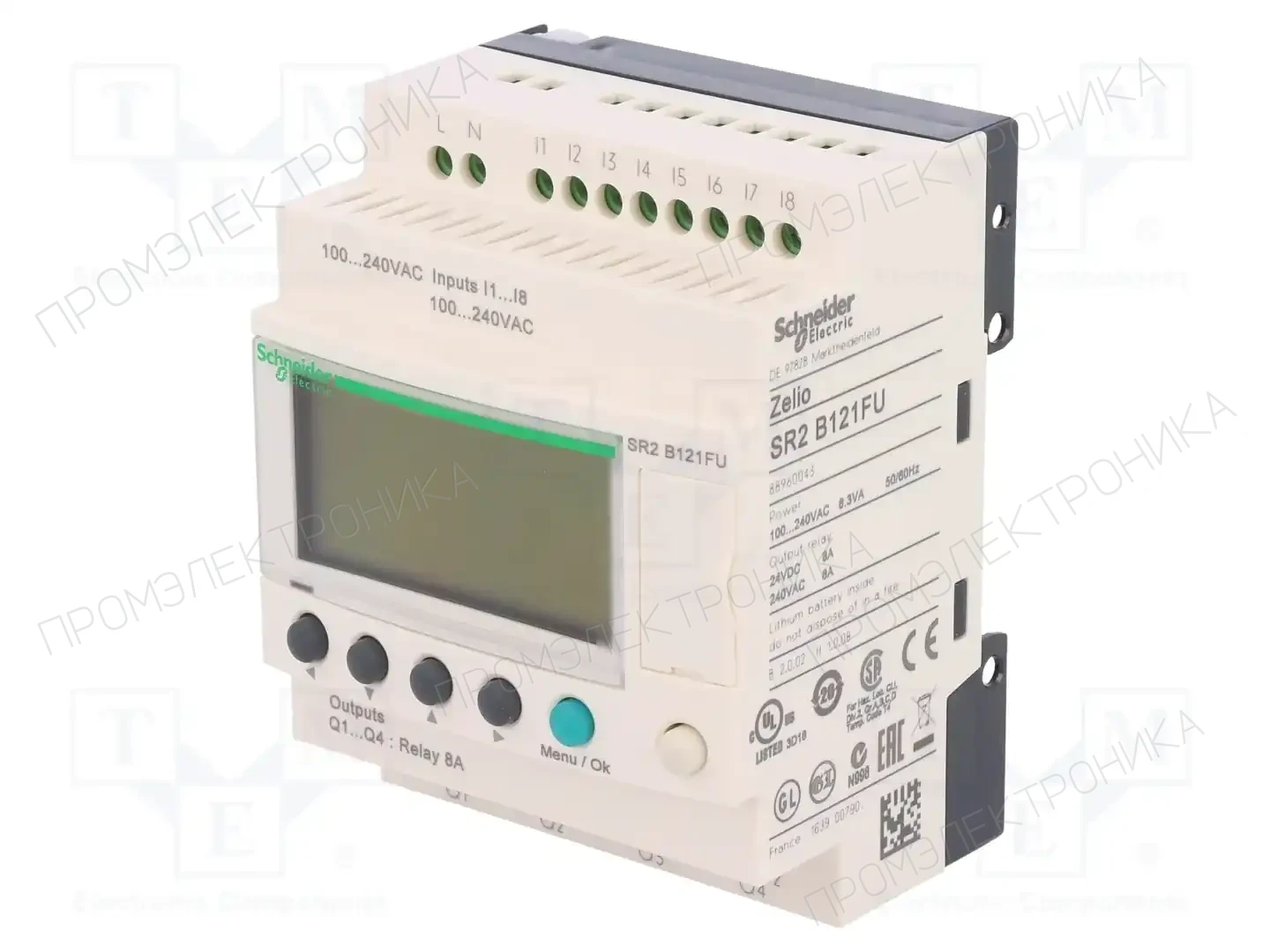 SCHNEIDER ELECTRIC SR2B121FU — Реле прогр. основные модули