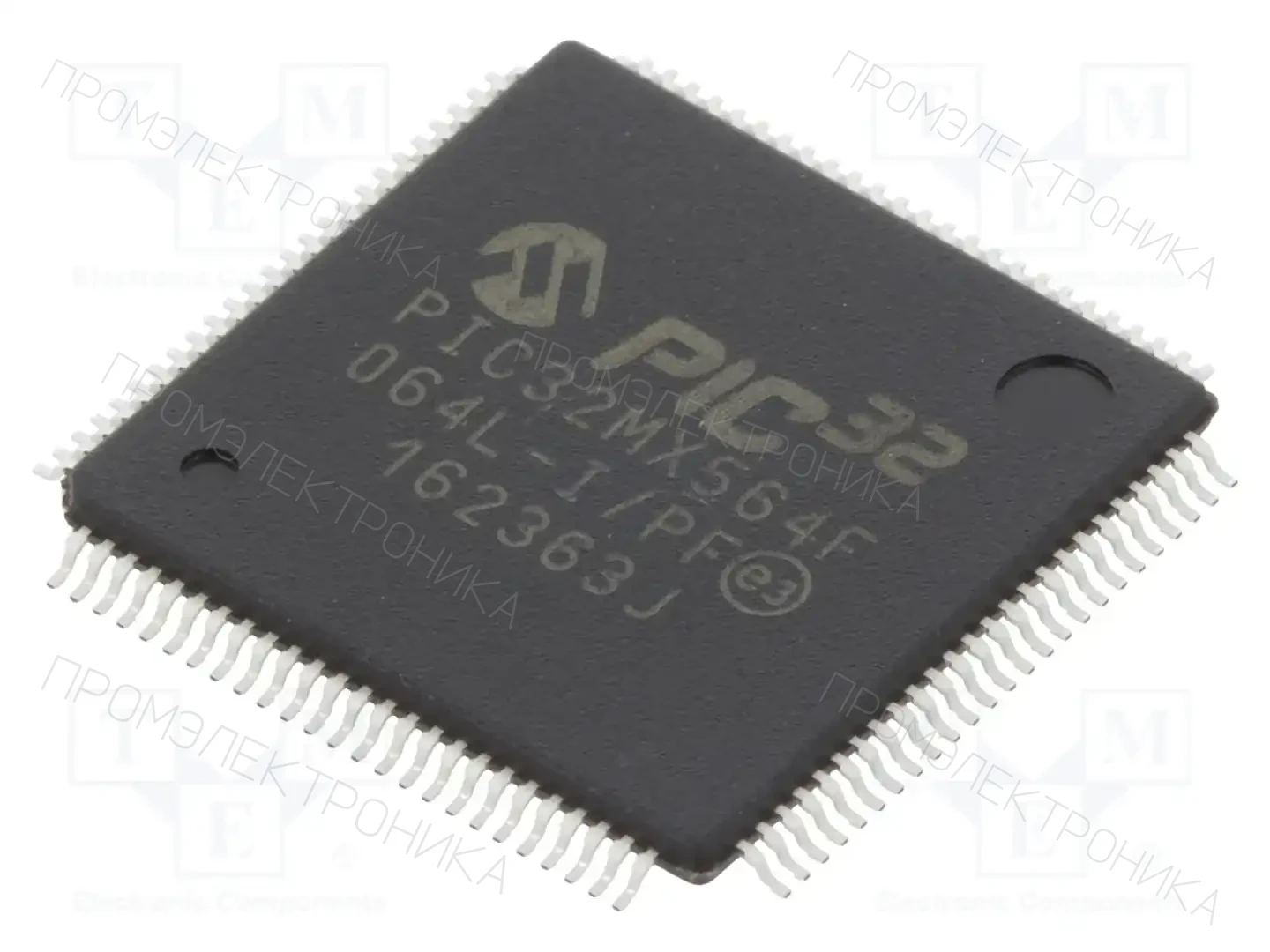 Microchip Technology PIC32MX564F064L-I/PF — Линейка PIC32 32-bit