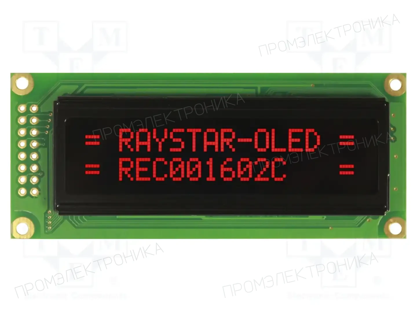 RAYSTAR OPTRONICS REC001602CRPP5N00100 — Дисплеи OLED буквенно-цифровые